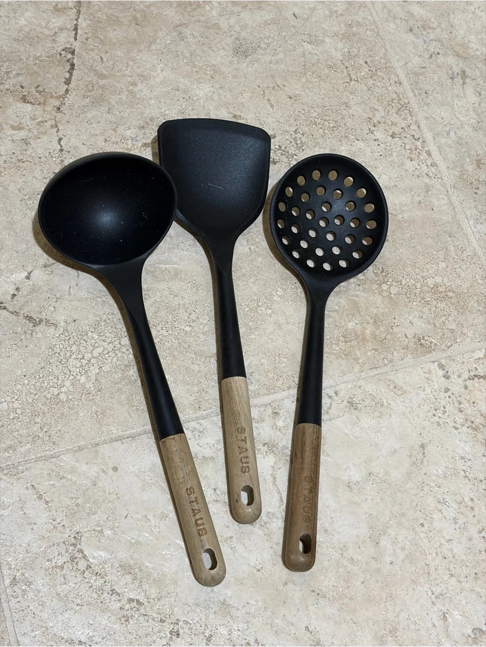 STAUB SILICONE SET OF THREE SPOONS